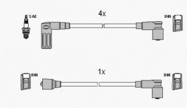 Zündkabelsatz 7716092 