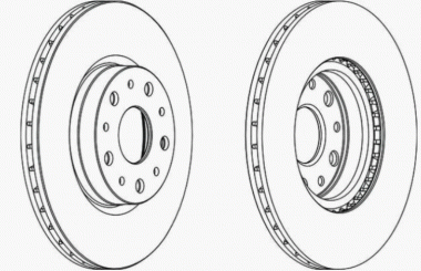 Bremsscheiben-Satz hinten innenbelüftet 46469907 