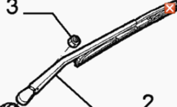 Wischer hinten mit Arm 