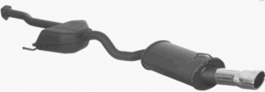 IMASAF-SPORT Vor und Endschalldämpfer 