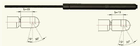 Heckklappendämpfer Gasfeder für Heckklappe 51812267 