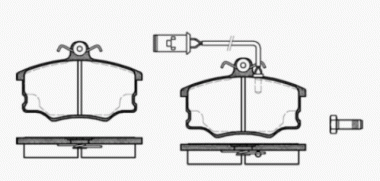 Bremsbeläge vorn 60760114 