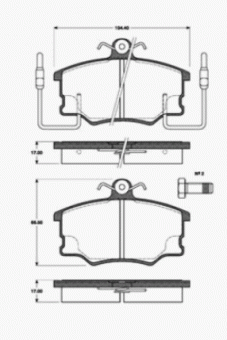 Bremsbeläge vorn Syst Lucas 5892580 