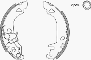 Bremsbacken-Satz für Trommelbremse 