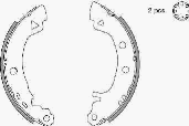 Bremsbacken-Satz für Trommelbremse 