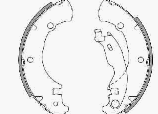 Bremsbacken-Satz für Trommelbremse 