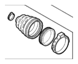 Achsmanschetten-Satz getriebeseitig 46308970 