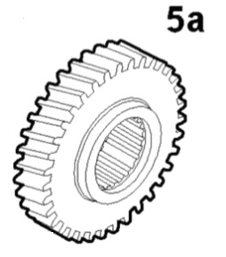 Zahnrad, Getriebezahnrad 5. Gang 41/34 Zähne 6000100037 