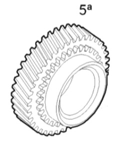 Zahnrad, Getriebezahnrad 5. Gang 39/31 Zähne 
