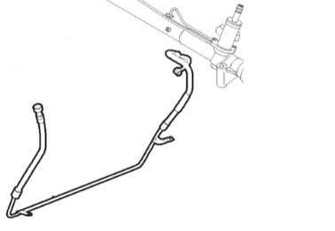Druckschlauch, Leitung, Schlauch  für Servolenkung 
