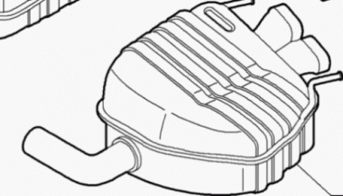 Endschalldämper links 