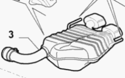 Endschalldämper links 