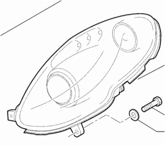 Scheinwerfer, Hauptscheinwerfer Halogen links 