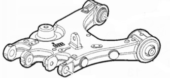 Querlenker Schwingarm hinten rechts unten 50549121 