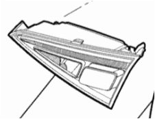 Rückleuchte, Heckleuchte, Rücklicht rechts innen 50903634 