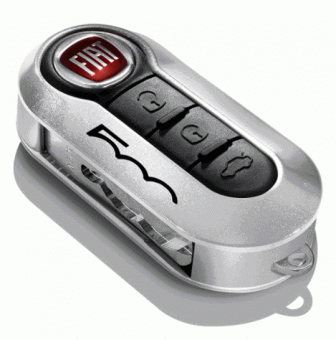 1 Schlüsselcover FIAT 500 NEU & OVP schwarz Schlüssel Cover in