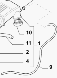 Schlauch Kurbelgehäuseentlüftung 