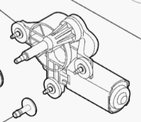 Wischermotor hinten 