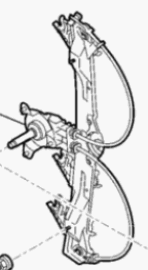 manueller Fensterheber hinten rechts 