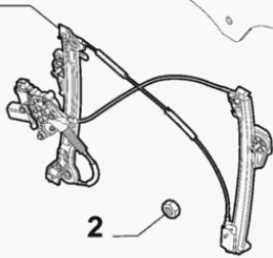 elektrischer Fensterheber vorn rechts 