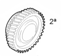 Zahnrad, Getriebezahnrad 2. Gang 21/47 Zähne 