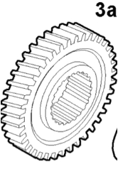 Zahnrad, Getriebezahnrad 3. Gang 37/25 Zähne 