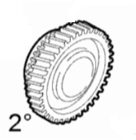 Zahnrad, Getriebezahnrad 2. Gang  M40CV6 