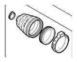 Achsmanschetten-Satz getriebeseitig 