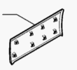 Rammschutzleiste Leiste hinten rechts 6000617433, 788129036R, 93868748 