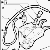 Waschwasserbehälter, Wasserkasten 60620830 