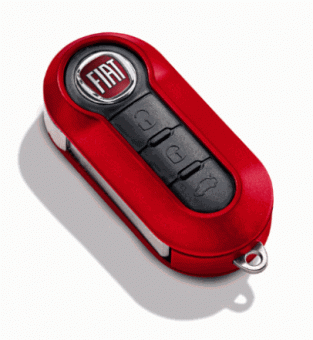 italo-fahrzeugteile Online-Shop, Fiat 500 Schlüsselcover rot