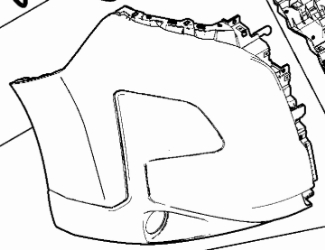 Stoßstangenecke vorn rechts schwarz LIGHT *Originalersatzteil* 735793331 