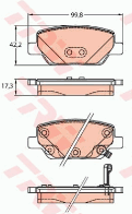 Bremsbeläge hinten 77367717 