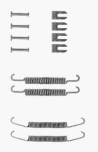 Einbausatz Federnsatz für Bremsbacken 