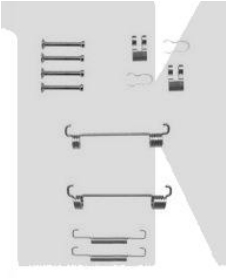 Einbausatz Federnsatz für Handbremsbacken 77363477 