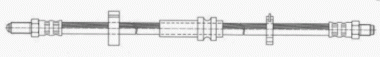 Bremsschlauch vorne Länge: 475mm 60559895 