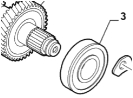 Getriebelager, Lager Eingangswelle, Kupplungswelle hinten 