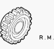 Zahnrad, Getriebezahnrad Rückwärtsgang 