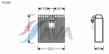 Verdampfer Klimaanlage 