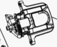 Bremssattel hinten links 