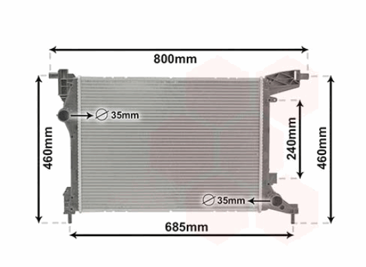 Kühler Motorkühler 52052603 