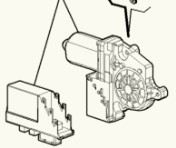 Motor für elektrische Fensterheber vorn rechts 