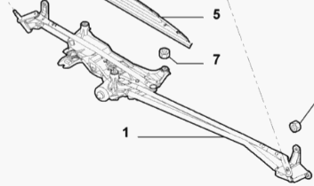 Wischermotor vorn incl. Gestänge 1440138480 