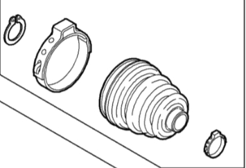 Achsmanschetten-Satz vorn außen 46308687 