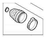 Achsmanschetten-Satz getriebeseitig 46308943 