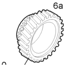 Zahnrad, Getriebezahnrad 6. Gang 47/36 Zähne 6000100044 