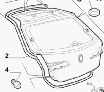 Profilgummi Dichtung Heckklappe 