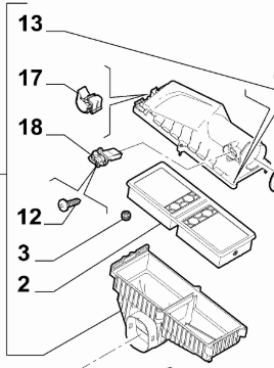 Luftfilterkasten 50546933 