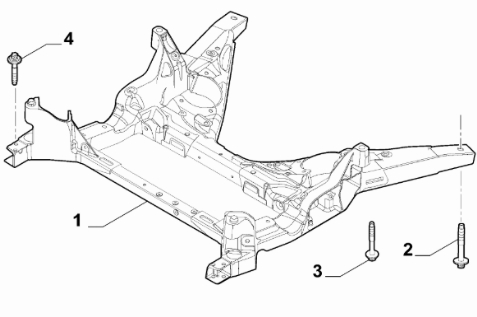 Aggregateträger, Motorträger Alfa Romeo Giulia 50565850 