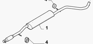 Mittelschalldämpfer 51859368 